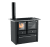 Vedspis Gaia 149 AVSX är en prisvärd och robust vedspis med en snygg design som skapar känslan av den öppna spisen.
