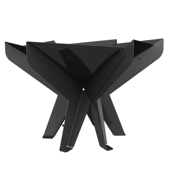 Eldstad utomhus Hex är en högkvalitativa fristående trädgårdseldstad med unik och extremt modern design