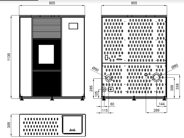 Vattenmantlad pelletskamin P10 Slim Modern är en snygg, modern, effektiv och miljövänlig pelletskamin som används central uppvär