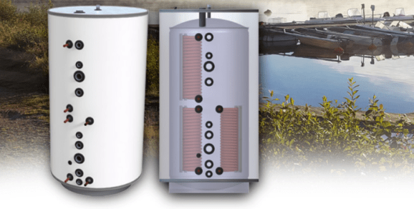 Rund isolerad 750L ackumulatortank MU-TIP är en välisolerad ackumulatortank med löstagbar isolering för anslutning av flera ener