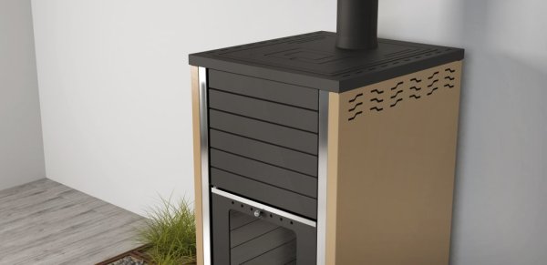 Vattenmantlad kamin Suppernova är en prisvärd och effektiv vattenmantlad kamin för central uppvärmning, varmvattenförsörjning